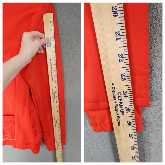 Przewalski Cycling Bike Jacket sz L Men Red Gray Reflective Full Zip Pockets NEW - Picture 5 of 13